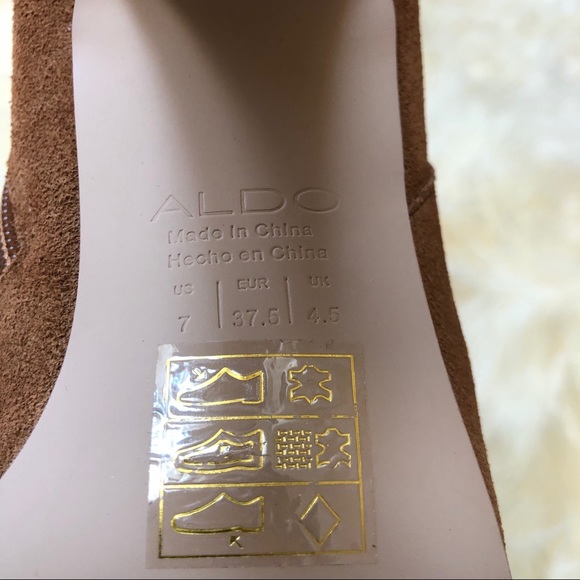 ALDO Rixon Slouch Over The Knee Suede Boots - Picture 8 of 8